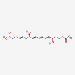 (7R,14S)-7,14-dihydroxyoctadeca-4,8,10,12-tetraenedioic acid