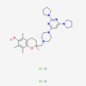 molecular formula C30H46Cl2N6O2 B1200407 2-Methyl aminochroman CAS No. 133681-84-2