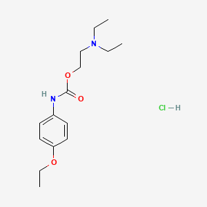 molecular formula C15H25ClN2O3 B12004086 2-(diethylamino)ethyl N-(4-ethoxyphenyl)carbamate;hydrochloride 