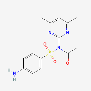 molecular formula C14H16N4O3S B1200409 N-Acetylsulfamethazine CAS No. 35255-37-9