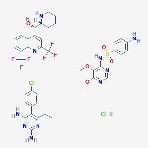 molecular formula C41H44Cl2F6N10O5S B1200411 Fansimef CAS No. 69191-18-0
