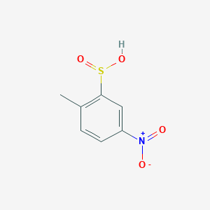 molecular formula C7H7NO4S B12004119 2-Methyl-5-nitrobenzenesulfinic acid 