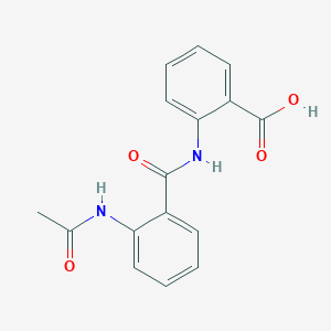molecular formula C16H14N2O4 B12004124 2-[2-(Acetylamino)Benzoylamino]Benzoic Acid 