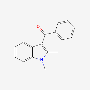 molecular formula C17H15NO B12004133 (1,2-Dimethyl-1h-indol-3-yl)(phenyl)methanone CAS No. 59411-02-8