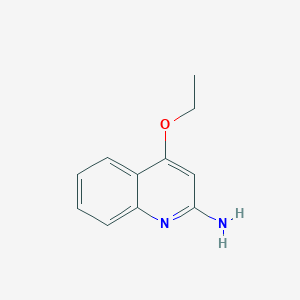molecular formula C11H12N2O B12004154 4-Ethoxyquinolin-2-amine CAS No. 52176-31-5