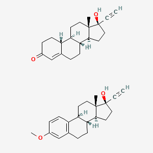 molecular formula C41H52O4 B1200416 Norethindrone and mestranol CAS No. 8015-29-0