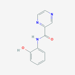 molecular formula C11H9N3O2 B12004181 N-(2-hydroxyphenyl)-2-pyrazinecarboxamide CAS No. 91093-38-8