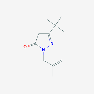 molecular formula C11H18N2O B12004194 5-tert-Butyl-2-(2-methyl-allyl)-2,4-dihydro-pyrazol-3-one 