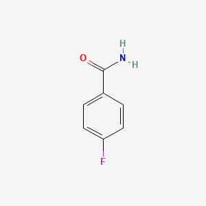 molecular formula C7H6FNO B1200420 4-Fluorobenzamide CAS No. 824-75-9