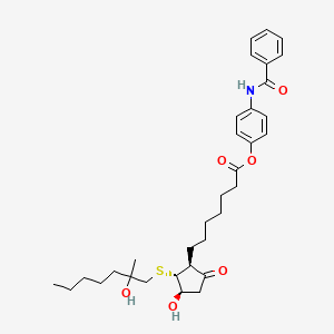 molecular formula C33H45NO6S B1200421 Tiprostanide CAS No. 67040-53-3
