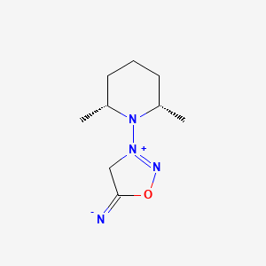 molecular formula C9H16N4O B1200422 3-(cis-2,6-Dimethylpiperidino)sydnonimine 