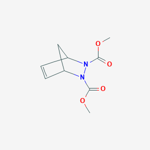 molecular formula C9H12N2O4 B12004244 Dimethyl 2,3-diazabicyclo[2.2.1]hept-5-ene-2,3-dicarboxylate CAS No. 5510-69-0