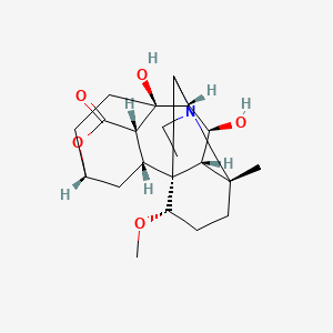 molecular formula C22H33NO5 B1200425 Heteratisine 