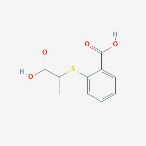 molecular formula C10H10O4S B12004269 2-[(1-Carboxyethyl)sulfanyl]benzoic acid CAS No. 7461-86-1
