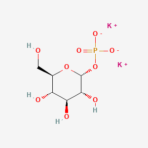 molecular formula C6H11K2O9P B1200430 alpha-Glucose-1-phosphate dipotassium CAS No. 6736-77-2