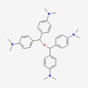 molecular formula C34H42N4O B12004365 4,4',4'',4'''-(Oxydimethylidyne)tetrakis(N,N-dimethylaniline) CAS No. 85443-46-5