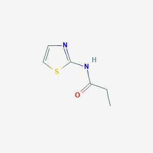 molecular formula C6H8N2OS B12004402 N-(1,3-Thiazol-2-yl)propanamide CAS No. 35098-39-6