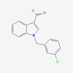 molecular formula C16H12ClNO B1200442 1-(3-chlorobenzyl)-1H-indole-3-carbaldehyde CAS No. 90815-01-3