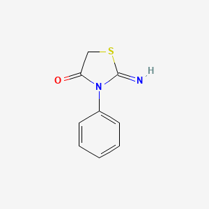 molecular formula C9H8N2OS B12004424 2-Imino-3-phenyl-4-thiazolidinone CAS No. 6966-55-8