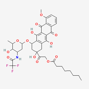 Trifluoroacetyladriamycin-14-octanoate