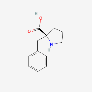 molecular formula C12H15NO2 B12004666 (S)-2-benzylpyrrolidine-2-carboxylic acid 