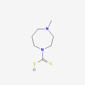 molecular formula C7H14N2S2 B1200470 4-Methyl-1-homopiperazinedithiocarboxylic acid CAS No. 26865-04-3