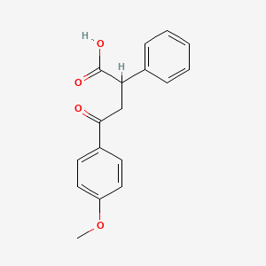 molecular formula C17H16O4 B12004751 4-(4-Methoxyphenyl)-4-oxo-2-phenylbutanoic acid 