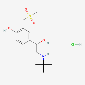 molecular formula C14H24ClNO4S B1200476 Sulfonterol hydrochloride CAS No. 42461-78-9