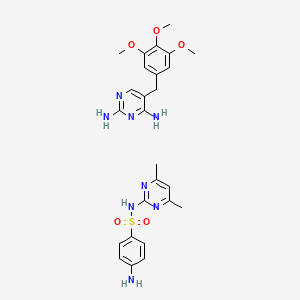 molecular formula C26H32N8O5S B1200477 Poteseptyl CAS No. 54242-79-4