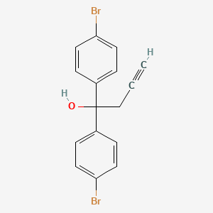 molecular formula C16H12Br2O B1200478 1,1-Bis(4-bromophenyl)but-3-yn-1-ol CAS No. 74886-36-5