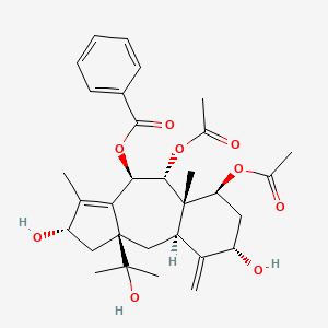 molecular formula C31H40O9 B1200483 Brevifoliol CAS No. 134955-83-2