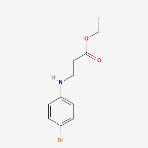 molecular formula C11H14BrNO2 B12004846 Ethyl 3-[(4-bromophenyl)amino]propanoate 