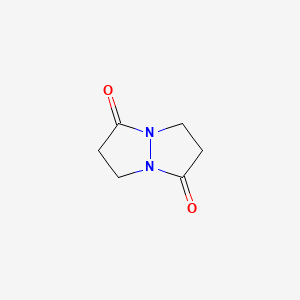 molecular formula C6H8N2O2 B12004860 Tetrahydro-1H,5H-pyrazolo[1,2-a]pyrazole-1,5-dione 