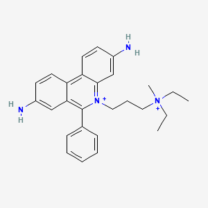 molecular formula C27H34N4+2 B1200493 Propidium CAS No. 36015-30-2