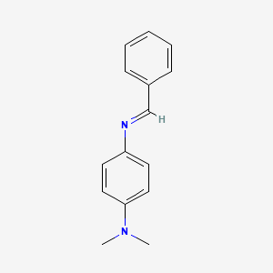 molecular formula C15H16N2 B12004986 p-Dimethylaminobenzalaniline CAS No. 889-38-3