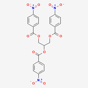 molecular formula C24H17N3O12 B12005070 Propane-1,2,3-triyl tris(4-nitrobenzoate) CAS No. 73157-07-0