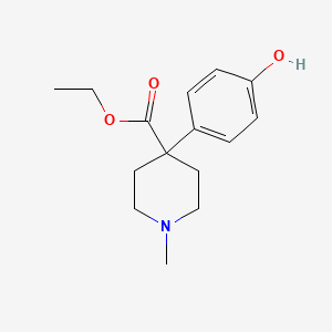 molecular formula C15H21NO3 B1200512 4-Hydroxymeperidine CAS No. 4220-06-8