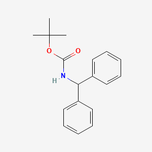 molecular formula C18H21NO2 B12005225 Carbamic acid, (diphenylmethyl)-, 1,1-dimethylethyl ester CAS No. 21420-61-1