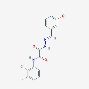 molecular formula C16H13Cl2N3O3 B12005256 N-(2,3-Dichlorophenyl)-2-(2-(3-methoxybenzylidene)hydrazino)-2-oxoacetamide CAS No. 331428-25-2