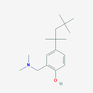 molecular formula C17H29NO B12005276 2-[(Dimethylamino)methyl]-4-(2,4,4-trimethylpentan-2-yl)phenol CAS No. 5392-14-3
