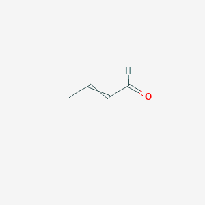 molecular formula C5H8O B1200531 trans-2-Methyl-2-butenal 