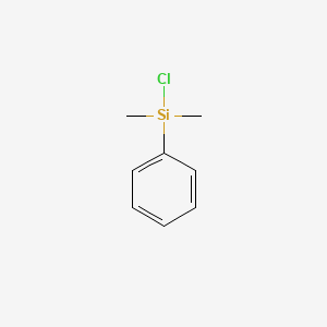 molecular formula C8H11ClSi B1200534 Chlorodimethylphenylsilane CAS No. 768-33-2