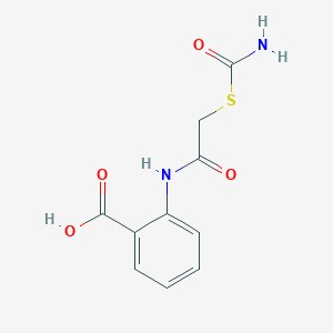 2-[(2-Carbamoylsulfanylacetyl)amino]benzoic acid