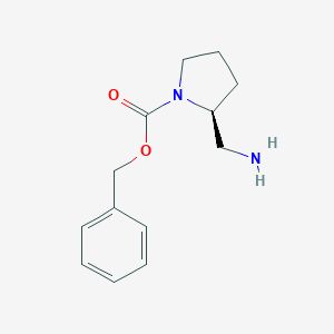 molecular formula C13H18N2O2 B120055 (S)-benzyl 2-(aminomethyl)pyrrolidine-1-carboxylate CAS No. 141774-68-7