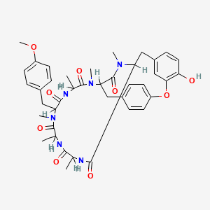 molecular formula C40H48N6O9 B1200550 Deoxybouvardin CAS No. 64725-24-2