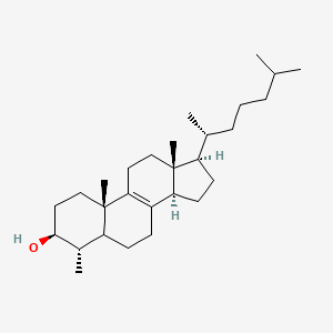 molecular formula C28H48O B1200553 4alpha-Methylcholest-8-en-3beta-ol 