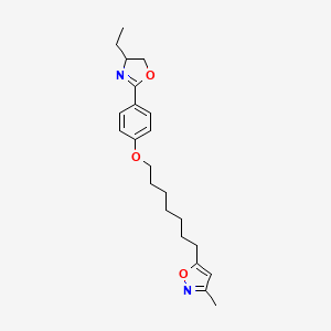 5-[7-[4-(4-Ethyl-4,5-dihydrooxazol-2-yl)phenoxy]heptyl]-3-methyl-isoxazole