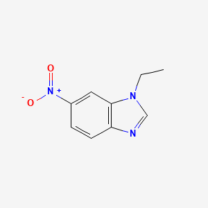 molecular formula C9H9N3O2 B12005579 1-ethyl-6-nitro-1H-benzimidazole CAS No. 90349-16-9