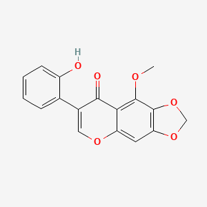 molecular formula C17H12O6 B1200559 Betavulgarin CAS No. 51068-94-1