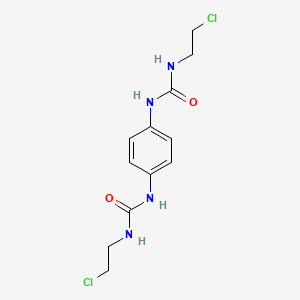 molecular formula C12H16Cl2N4O2 B12005603 1,1'-Benzene-1,4-diylbis[3-(2-chloroethyl)urea] CAS No. 13908-69-5